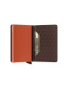Secrid - Portafoglio sottile in pelle e alluminio motivo geometrico Slimwallet Optical