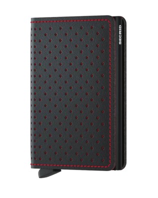  Secrid - Portafoglio uomo in pelle Slimwallet Perforated