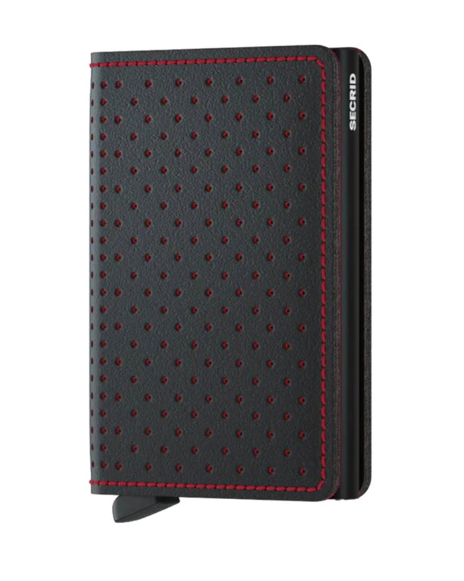  Secrid - Portafoglio uomo in pelle Slimwallet Perforated