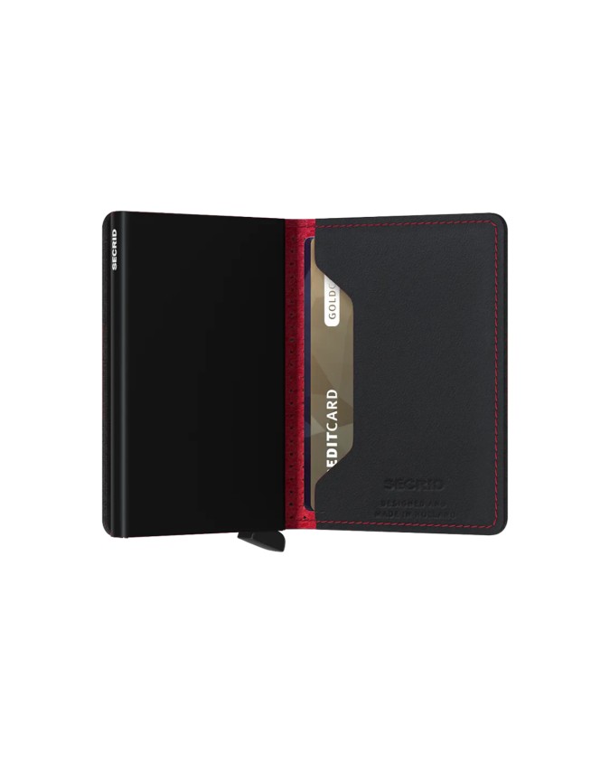  Secrid - Portafoglio uomo in pelle Slimwallet Perforated