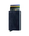 Secrid - Portafoglio sottile in pelle e alluminio Slimwallet Vintage