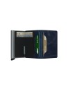 Secrid - Portafoglio sottile in pelle e alluminio Slimwallet Vintage