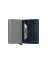 Secrid - Portafoglio sottile in pelle e alluminio Slimwallet Vintage