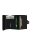 Secrid - Portafoglio in pelle matte e alluminio Twinwallet Matte