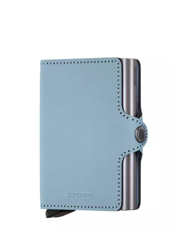 Secrid - Portafoglio in pelle matte e alluminio Twinwallet Matte
