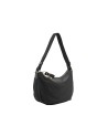Nannini – Half-Moon Shoulder Bag in Nylon and Liberty Leather