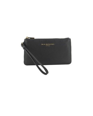  Nannini – Pochette piccola in pelle con laccetto e zip Wallis