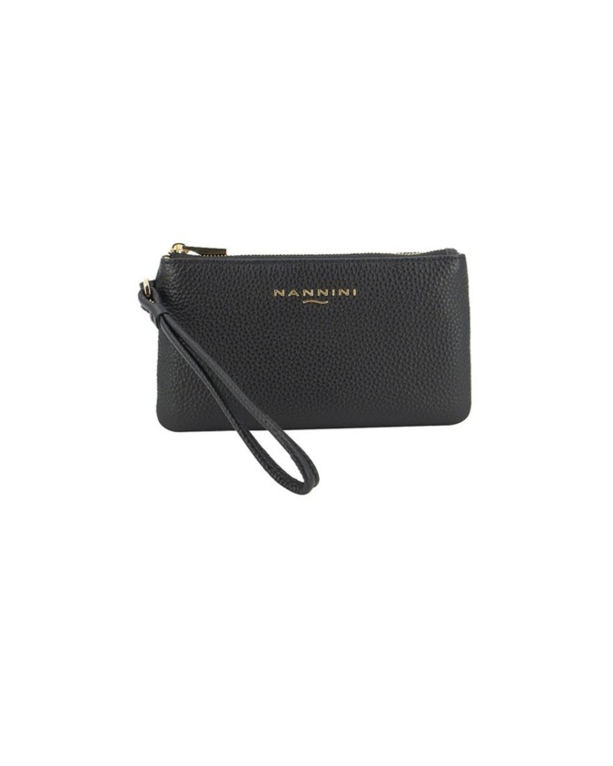  Nannini – Pochette piccola in pelle con laccetto e zip Wallis