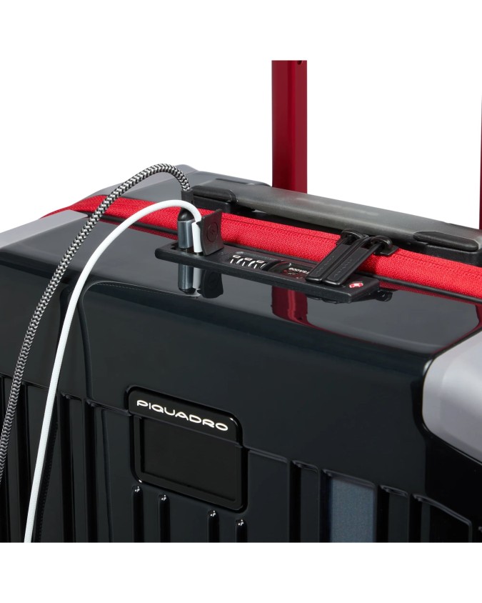  Piquadro x Ducati - Trolley da cabina rigido 4 ruote in