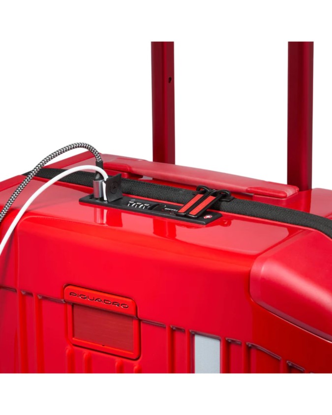  Piquadro x Ducati - Trolley da cabina rigido 4 ruote in