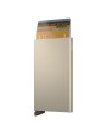 Secrid - Cardprotector aus Leder und Aluminium in der Farbe Powder