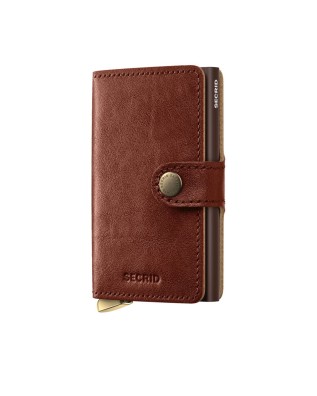  Secrid - Portafoglio piccolo in pelle e alluminio Miniwallet