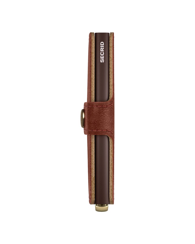  Secrid - Portafoglio piccolo in pelle e alluminio Miniwallet