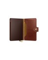 Secrid - Portafoglio piccolo in pelle e alluminio Miniwallet