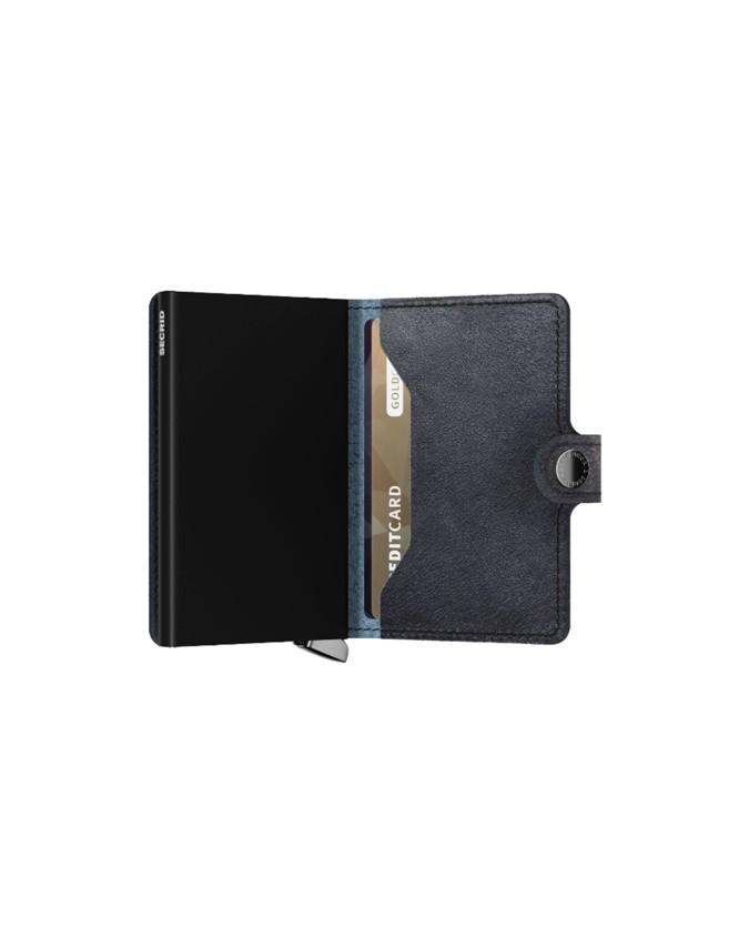  Secrid - Portafoglio piccolo in pelle e alluminio Miniwallet