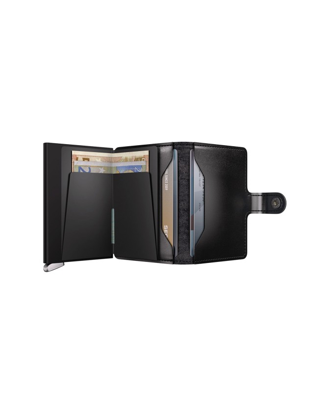  Secrid - Portafoglio in pelle e alluminio Premium Miniwallet