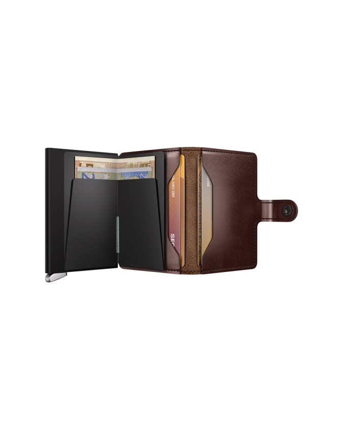 Secrid - Portafoglio in pelle e alluminio Premium Miniwallet