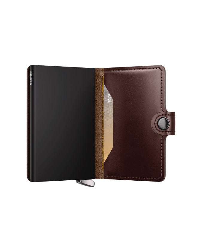  Secrid - Portafoglio in pelle e alluminio Premium Miniwallet