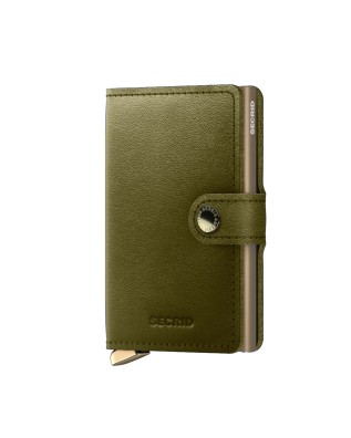  Secrid - Portafoglio in pelle e alluminio Premium Miniwallet
