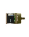  Secrid - Portafoglio in pelle e alluminio Premium Miniwallet