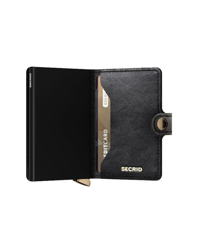 Secrid - Portafoglio uomo in pelle trapuntata Premium Miniwallet Emboss Diamond