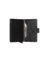 Secrid - Herrenbrieftasche aus Leder und Aluminium Miniwallet Hexagon