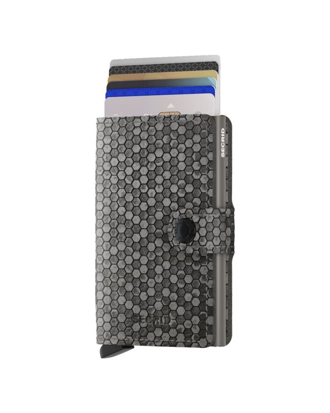  Secrid - Portafoglio uomo in pelle e alluminio Miniwallet