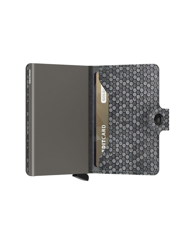  Secrid - Portafoglio uomo in pelle e alluminio Miniwallet