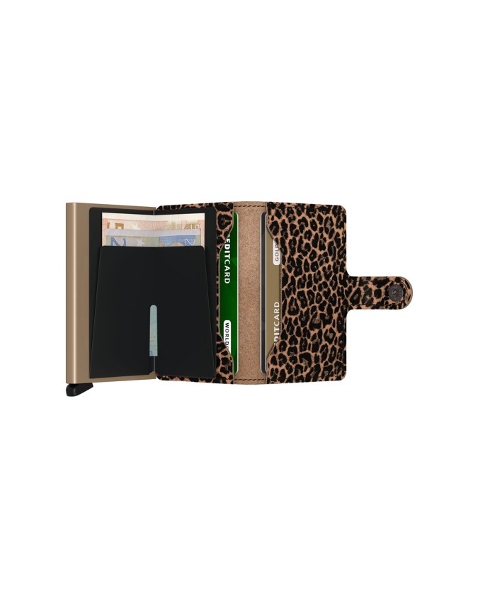  Secrid - Portafoglio in pelle e alluminio Miniwallet Leo