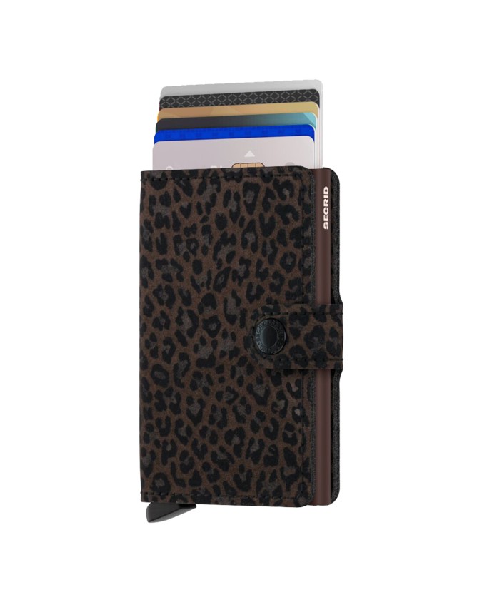  Secrid - Portafoglio in pelle e alluminio Miniwallet Leo
