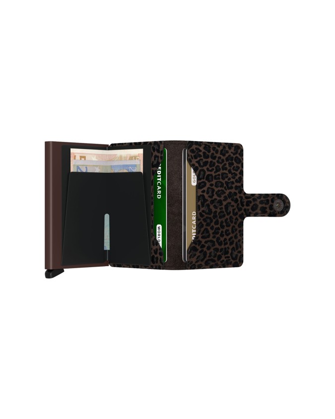  Secrid - Portafoglio in pelle e alluminio Miniwallet Leo