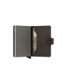 Secrid - Portafoglio piccolo in pelle e alluminio Miniwallet Matte