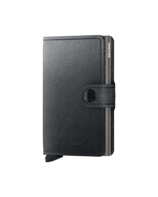 Secrid - Portafoglio piccolo in pelle ecologica e alluminio Miniwallet Mirum