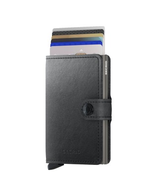 Secrid - Portafoglio piccolo in pelle ecologica e alluminio Miniwallet Mirum 2