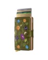Secrid - Portafoglio uomo in pelle e alluminio Miniwallet Stitch
