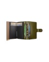 Secrid - Portafoglio uomo in pelle e alluminio Miniwallet Stitch