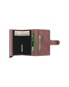 Secrid - Portafoglio in pelle sfumata ed alluminio Miniwallet Vintage