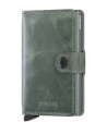 Secrid - Portafoglio in pelle sfumata ed alluminio Miniwallet Vintage