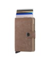 Secrid - Miniwallet Vintage Wallet in Ombré Leather and Aluminum