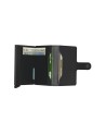 Secrid - Kleine Brieftasche aus Rindsleder und Aluminium Miniwallet Yard