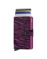 Secrid - Miniwallet Zebra Small Aluminum Leather Wallet