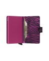 Secrid - Miniwallet Zebra Small Aluminum Leather Wallet