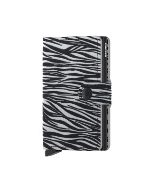  Secrid - Portafoglio piccolo in pelle alluminio Miniwallet