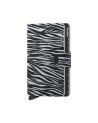 Secrid - Miniwallet Zebra Small Aluminum Leather Wallet