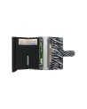 Secrid - Miniwallet Zebra Small Aluminum Leather Wallet