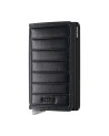 Secrid - Portafoglio in pelle e alluminio Premium Slimwallet Emboss Lines