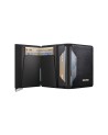 Secrid - Portafoglio in pelle e alluminio Premium Slimwallet Emboss Lines