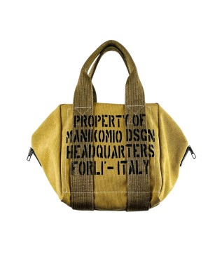 Manikomio Design – Borsa a mano in cotone new tent con doppio manico Lady24