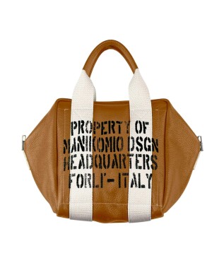 Manikomio Design – Borsa a mano in pelle con due manici