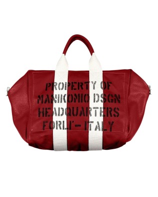 Manikomio Design - Mittelgroße Handtasche aus Leder 38...